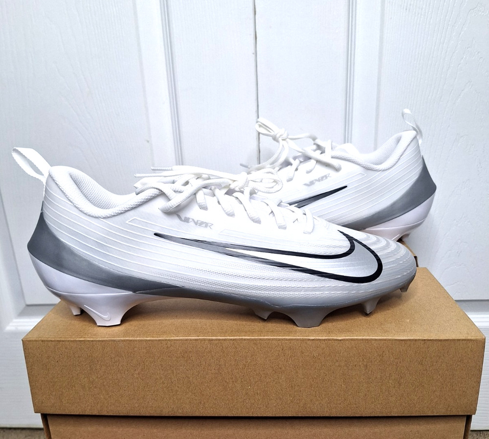 Nike Vapor Speed 3 White Wolf Grey Football Cleats FB3303-100 size 12 No Box